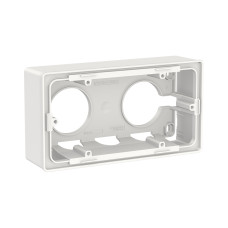 Коробка SE NU800418 Unica New для открытой установки двухпостовая белый Коробка SE NU800418 Unica New для открытой установки двухпостовая белый