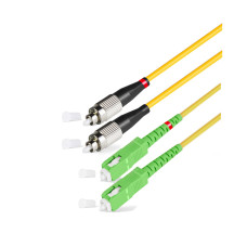 Патч Корд Оптоволоконный SC/APC-FC/UPC SM 9/125 Duplex 3.0мм 1 м Патч Корд Оптоволоконный SC/APC-FC/UPC SM 9/125 Duplex 3.0мм 1 м