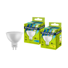Эл. лампа светодиодная Ergolux JCDR GU5.3/3000K/7Вт, Тёплый Эл. лампа светодиодная Ergolux JCDR GU5.3/3000K/7Вт, Тёплый